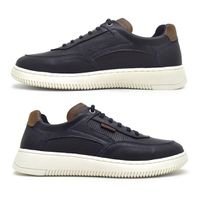 Sapatenis Casual Apolo em Couro Masculino - Royal