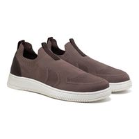 Sapatenis Masculino Apolo em Knit - Marrom E L