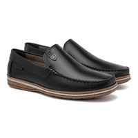 Mocassim Masculino Laroche Arpoador em Couro - Preto E L