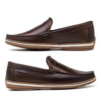 Mocassim Masculino Laroche Arpoador em Couro - Café