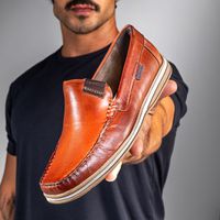Mocassim Masculino Laroche Arpoador em Couro - Chocolate