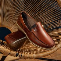 Mocassim Masculino Laroche Arpoador em Couro - Brown