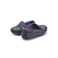 Mocassim Bali Babie de Couro - Marinho/Vermelho