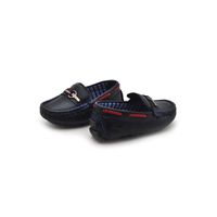 Mocassim Bali Babie de Couro - Royal/Vermelho