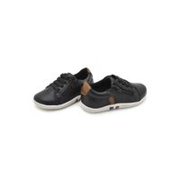 Sapatenis Cayn Babie em Couro - Preto