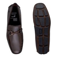 Mocassim Drive Laroche New Bali em Couro - Café