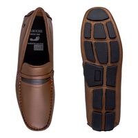 Mocassim Drive Laroche New Bali em Couro - Chocolate