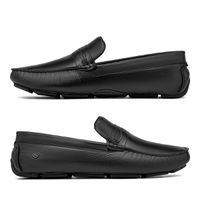 Mocassim Drive Laroche New Bali em Couro - Preto