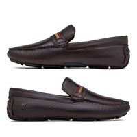 Mocassim Drive Laroche New Bali em Couro - Café