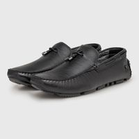 Mocassim Drive Laroche Bali em Couro - Preto