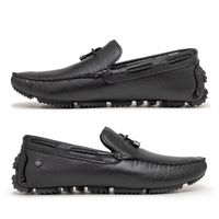 Mocassim Drive Laroche Bali em Couro - Preto