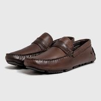 Mocassim Drive Laroche Bali em Couro - Café