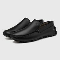 Mocassim Drive Laroche Bali em Couro - Preto E L