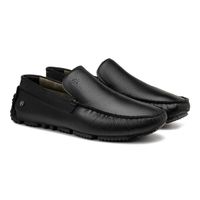 Mocassim Drive Laroche Bali em Couro - Preto E L