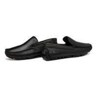 Mocassim Drive Laroche Bali em Couro - Preto E L