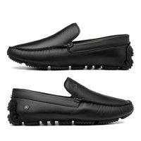 Mocassim Drive Laroche Bali em Couro - Preto E L