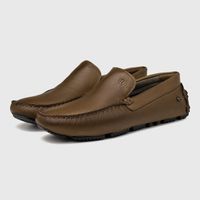 Mocassim Drive Laroche Bali em Couro - Conhaque E L