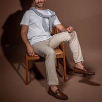 Mocassim Masculino Bolonha Em Couro - Havana