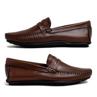 Mocassim Masculino Bolonha Em Couro - Havana