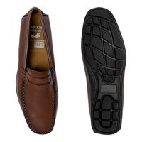 Mocassim Masculino Bolonha Em Couro - Havana