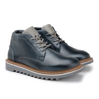 Sapato Casual Bolt Em Couro Legitimo - Marinho E L