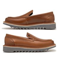 Sapato Casual Bolt Em Couro Legitimo - Whisky