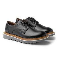 Sapato Casual Bolt Em Couro Legitimo - Preto