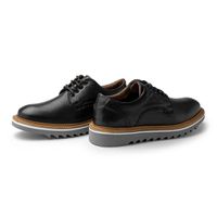 Sapato Casual Bolt Em Couro Legitimo - Preto