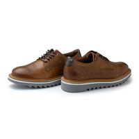 Sapato Casual Bolt Em Couro Legitimo - Whisky