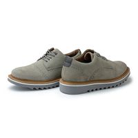 Sapato Casual Bolt Em Couro Legitimo - Cinza