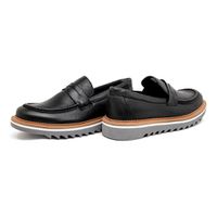 Loafer Masculino Casual Laroche Bolt Em Couro - Preto