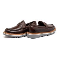 Loafer Masculino Casual Laroche Bolt Em Couro - Café