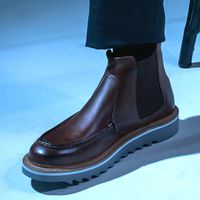 Bota Chelsea Laroche Bolt Em Couro - Chocolate