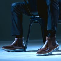 Bota Chelsea Laroche Bolt Em Couro - Chocolate