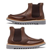 Bota Chelsea Laroche Bolt Em Couro - Chocolate