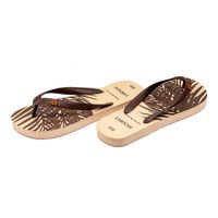 Chinelo Laroche Cairo Folhas - Tira Marrom