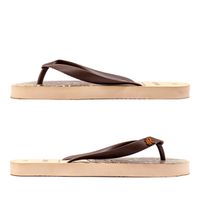 Chinelo Laroche Cairo Folhas - Tira Marrom