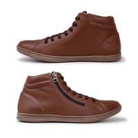 Sapatenis Cano Alto Masculino LRC Cayene - Brown