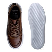 Sapatenis Casual Masculino em Couro Cell - Brown
