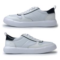 Sapatenis Casual Masculino em Couro Cell - Branco