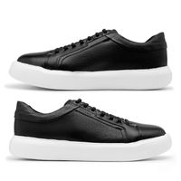 Sapatenis Casual Laroche Cell em Couro - Preto