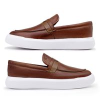 Slip On Loafer Laroche Cell em Couro - Brown