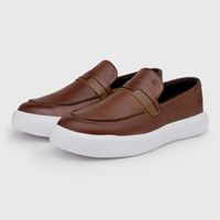 Slip On Loafer Laroche Cell em Couro - Brown