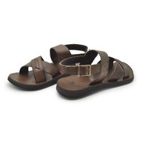 SANDALIA MASCULINO EM COURO WHISKY Tal Pai / Tal Filho