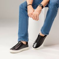 Sapatenis Masculino Laroche Connect em Couro - Preto
