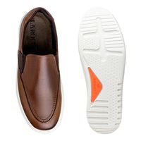 Slip On Yate Masculino Connect em Couro - Chocolate