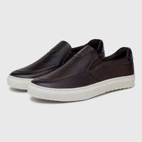 Slip On Masculino Laroche Connect em Couro - Café