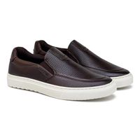 Slip On Masculino Laroche Connect em Couro - Café