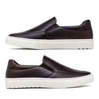 Slip On Masculino Laroche Connect em Couro - Café