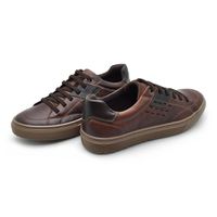 Sapatenis Masculino Connect em Couro - Brown
